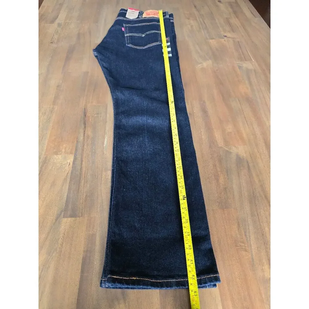 Levi's 513 Slim Straight Jeans Mens Blue Denim 38x32 NWT
